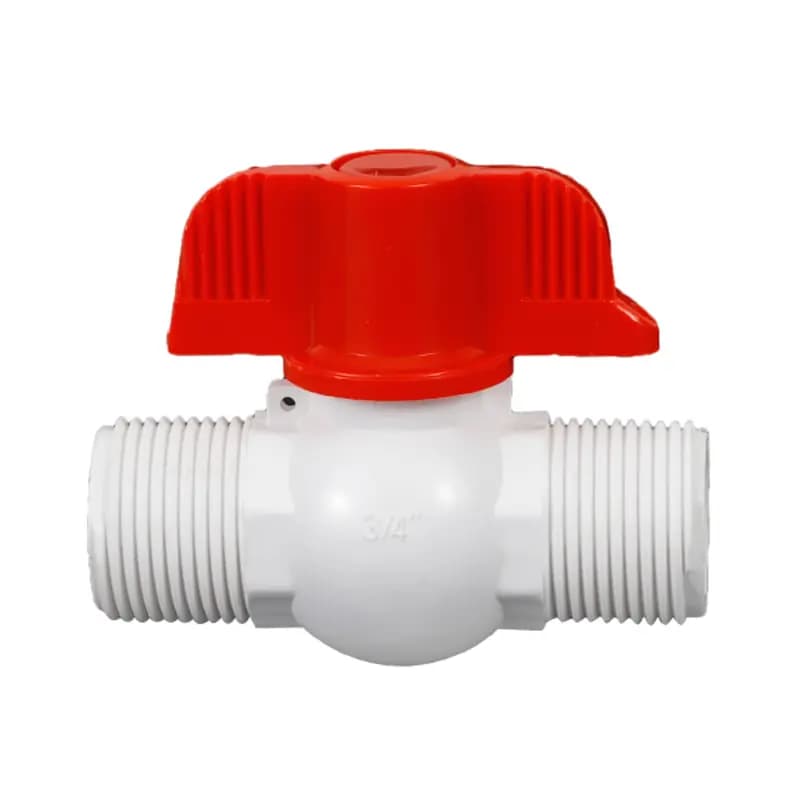 Double End Threaded uPVC Ball Valve