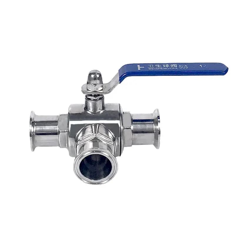 Tri-Clamp Three Way Sanitary Ball Valve