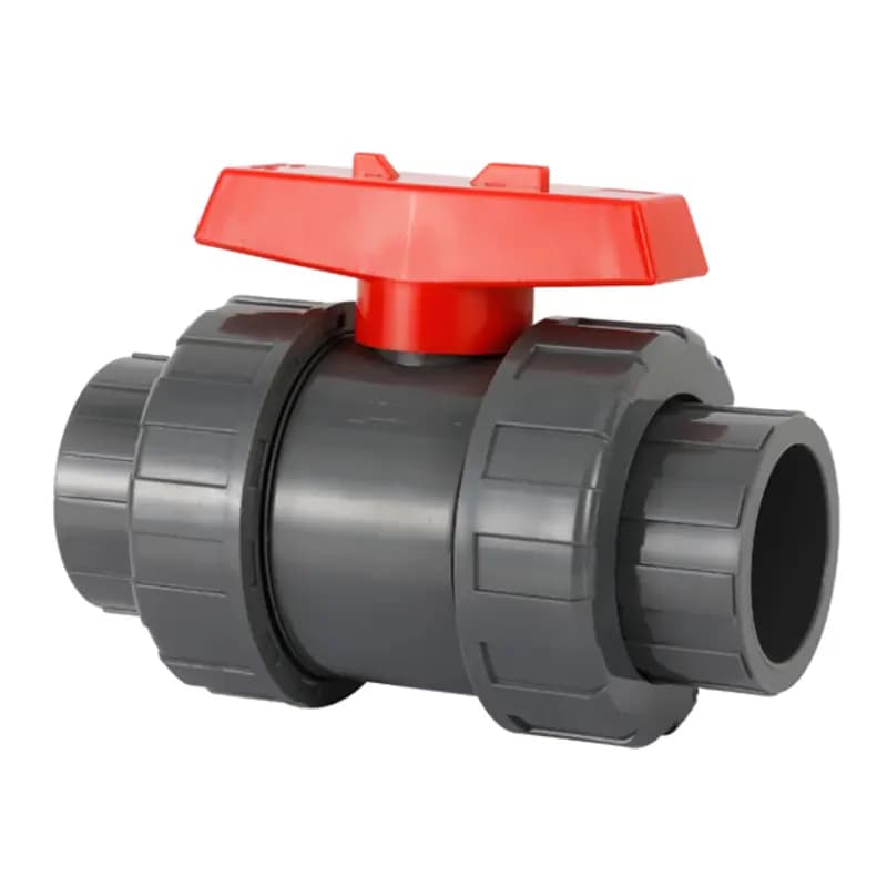 Válvula de bola de uPVC True Union con uniones dobles