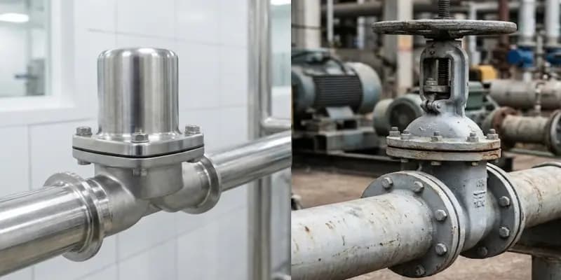 Higiénico vs. Válvulas de selección industriales para aplicaciones sanitarias