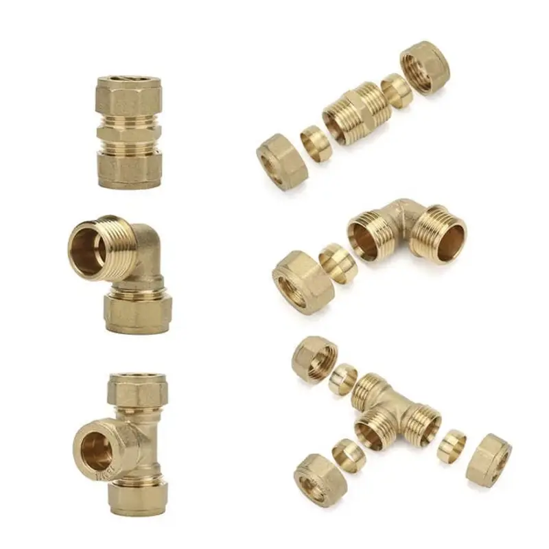 Durable Brass Compression Fittings with Durable Construction of Brass