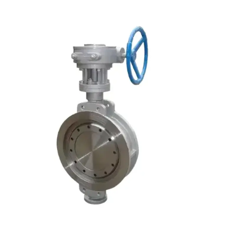 Ease of Installation and Removal Double-Flanged Butterfly Valve with Handwheel