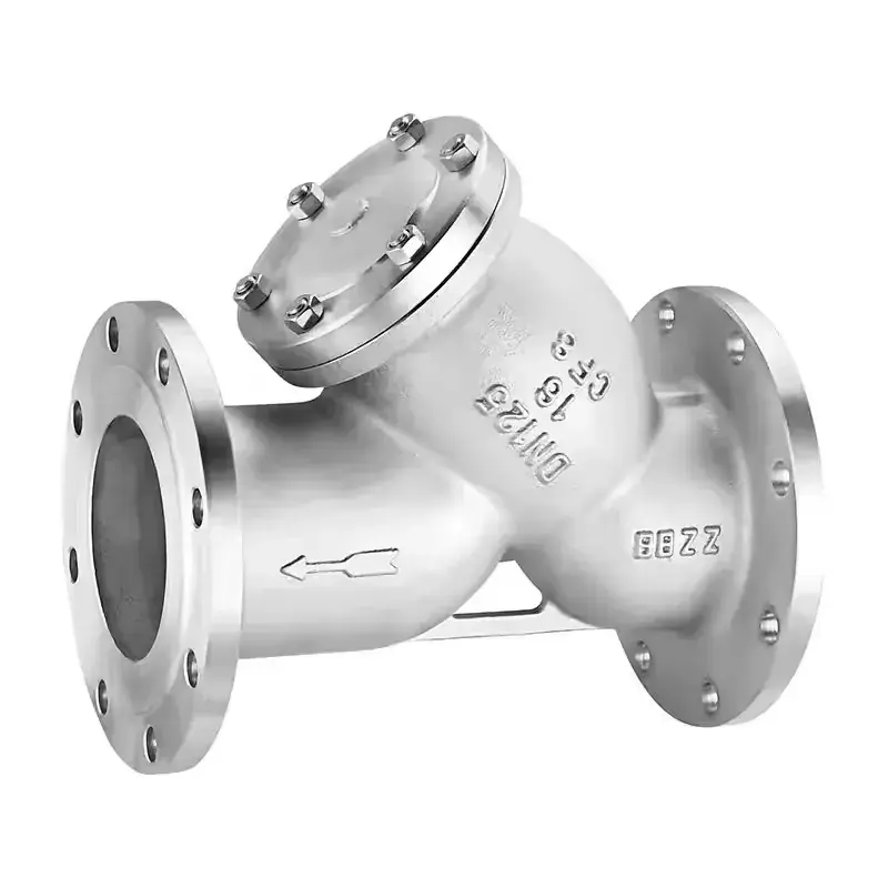 Robust and Durable Flanged Y-Shaped Strainer for Fluid Filtering