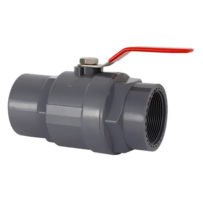 Two Pieces uPVC Ball Valve with Corrosion and Chemical Resistance