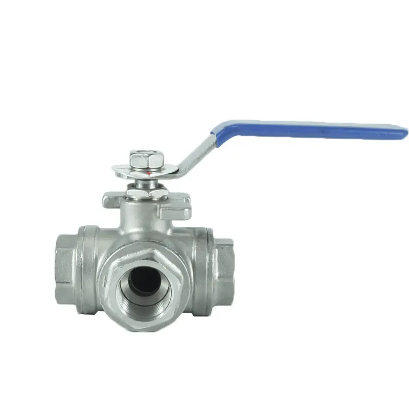 Epic Stainless Steel Threaded Three Way Ball Valve